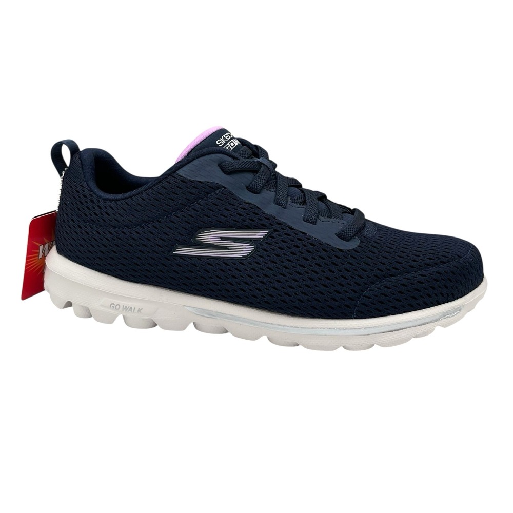 Skechers Women's Go Walk Travel Fun Journey Sneakers Size 5.5 Wide Nave Blue - Picture 11 of 11